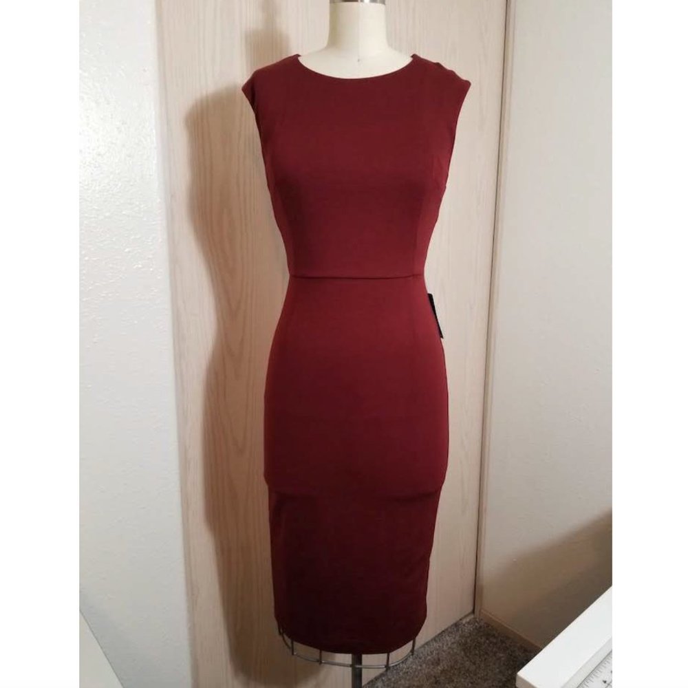 Express Sleeveless Fitted Dress